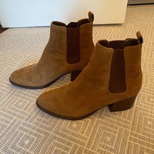 Brown Suede Chelsea Boots